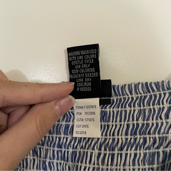 Torrid Blue and White Stripe Babydoll Cami - Picture 11 of 12
